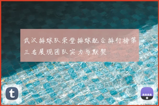 武汉排球队荣登排球配合排行榜第三名展现团队实力与默契