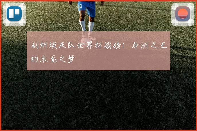 剖析埃及队世界杯战绩:非洲之王的未竟之梦